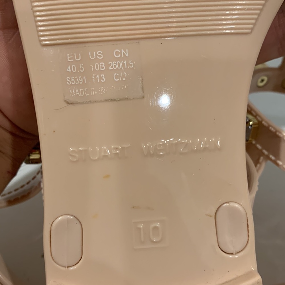 Stuart Weitzman Jaide Thong Sandles Rhinestones W… - image 8